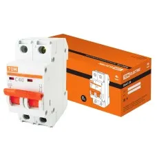 ВА47-29 2Р 40А 4,5кА х-ка С (SQ0206-0097). Автоматический выключатель. TDM ЕLECTRIC