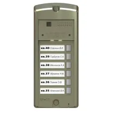 BS-306-6. Блок вызова домофона. VIZIT