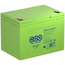 WBR GPL12750. Аккумулятор герметичный свинцово-кислотный. WBR