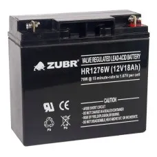ZUBR HR 1276W (12V, 18Ah). Аккумулятор герметичный свинцово-кислотный. ZUBR