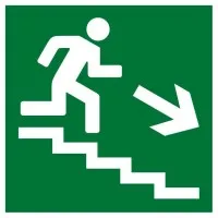 Плёнка (Е-13) направление к эвакуационному выходу по лестнице вниз. Пленка. Прочие российские