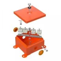 Коробка металлическая огнестойкая 110х110х65 (70-0360-FR6.0-4). Коробка металлическая огнестойкая. Промрукав
