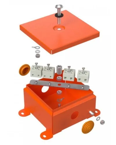 Коробка металлическая огнестойкая 110х110х65 (70-0360-FR2.5-4). Коробка металлическая огнестойкая. Промрукав в Пскове