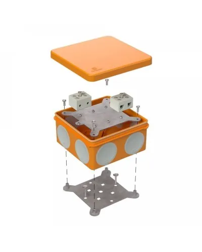 Коробка огнестойкая 60-0300-FR10.0-4 Е15-Е120 100х100х50. Коробка огнестойкая для открытой установки. Промрукав в Пскове